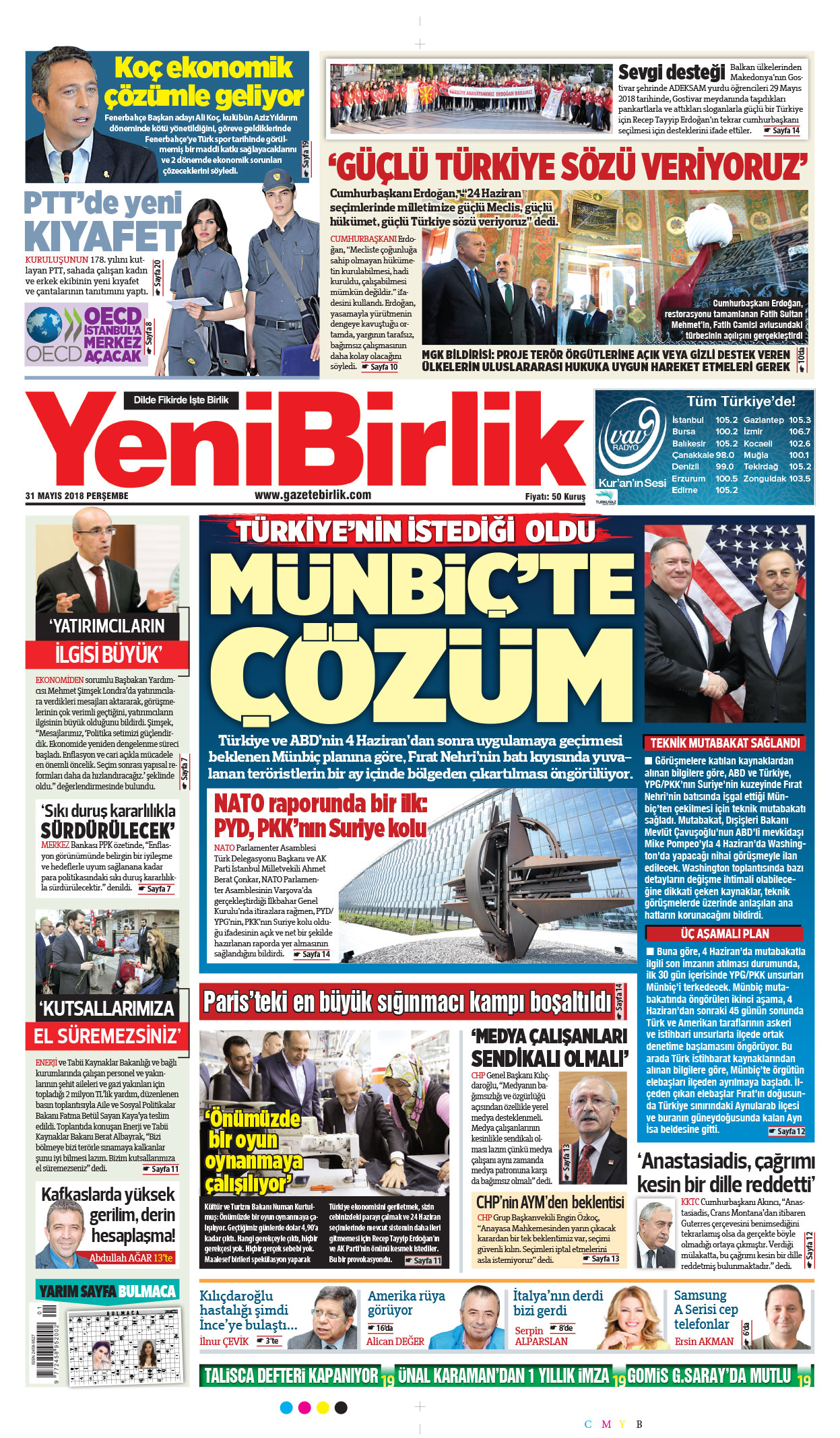 https://www.gazetebirlik.com/31 Mayıs 2018