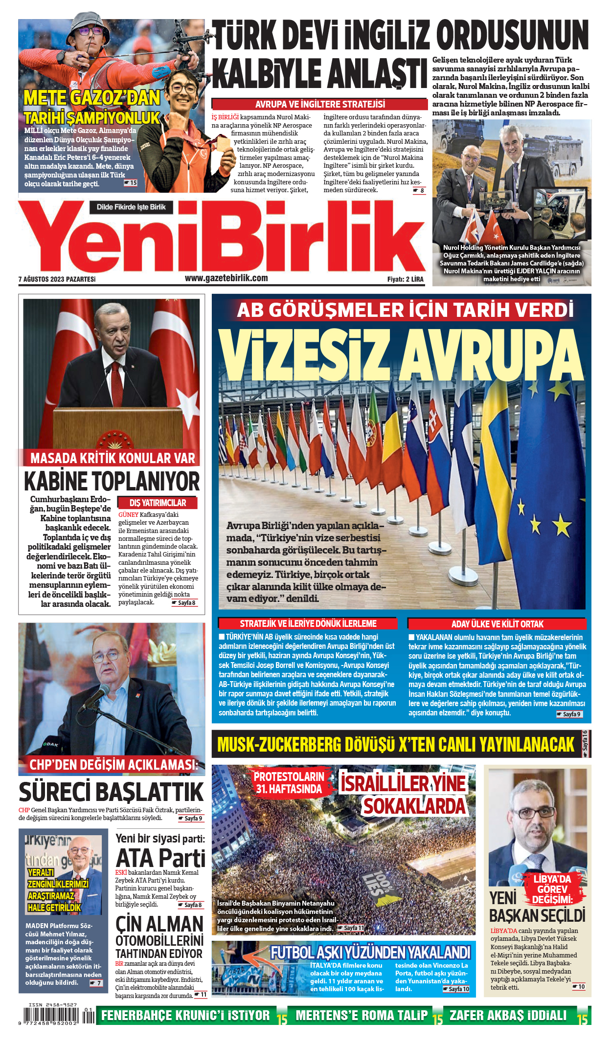 https://www.gazetebirlik.com/07 Ağustos 2023