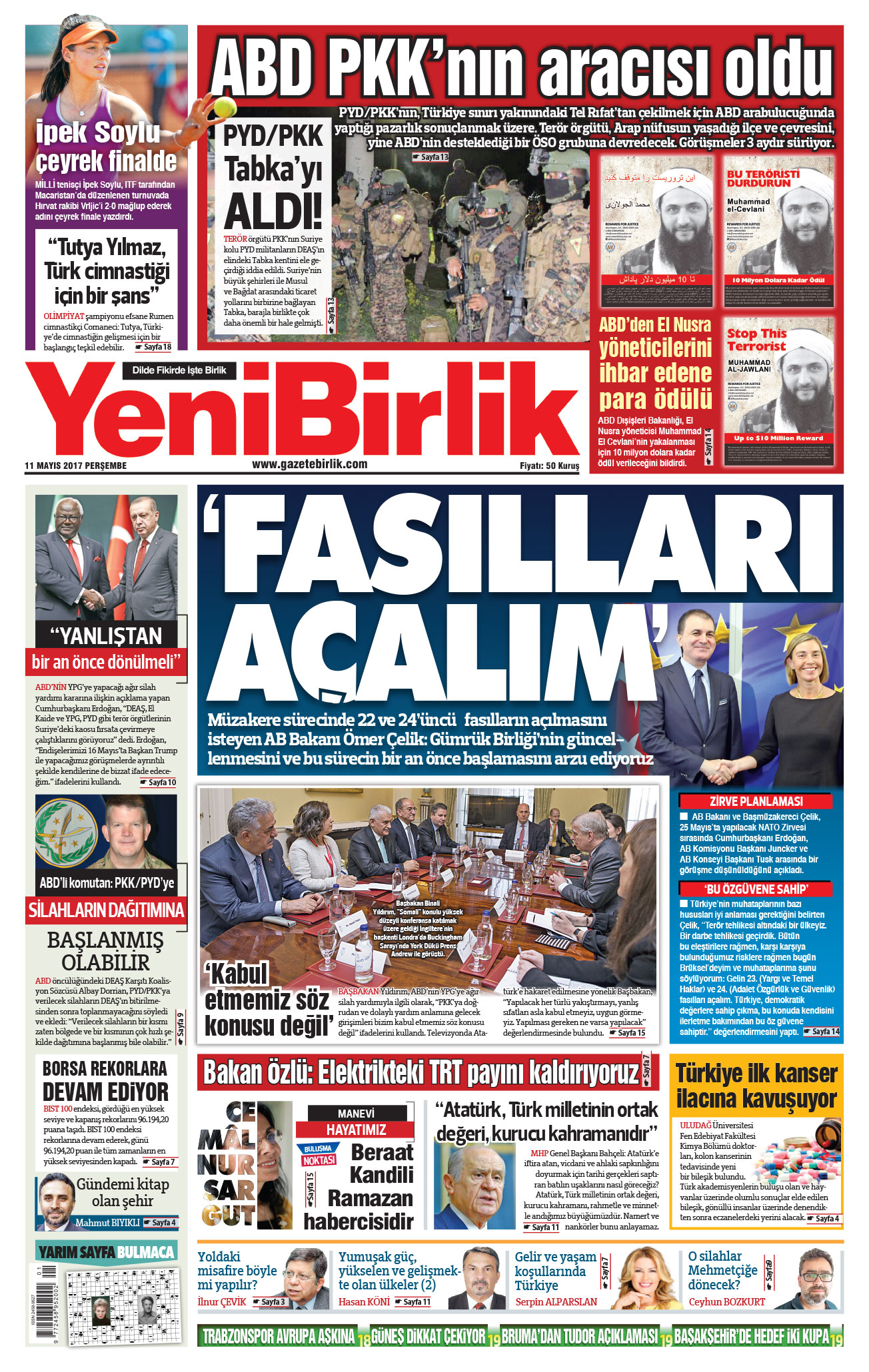 https://www.gazetebirlik.com/11 Mayıs 2017