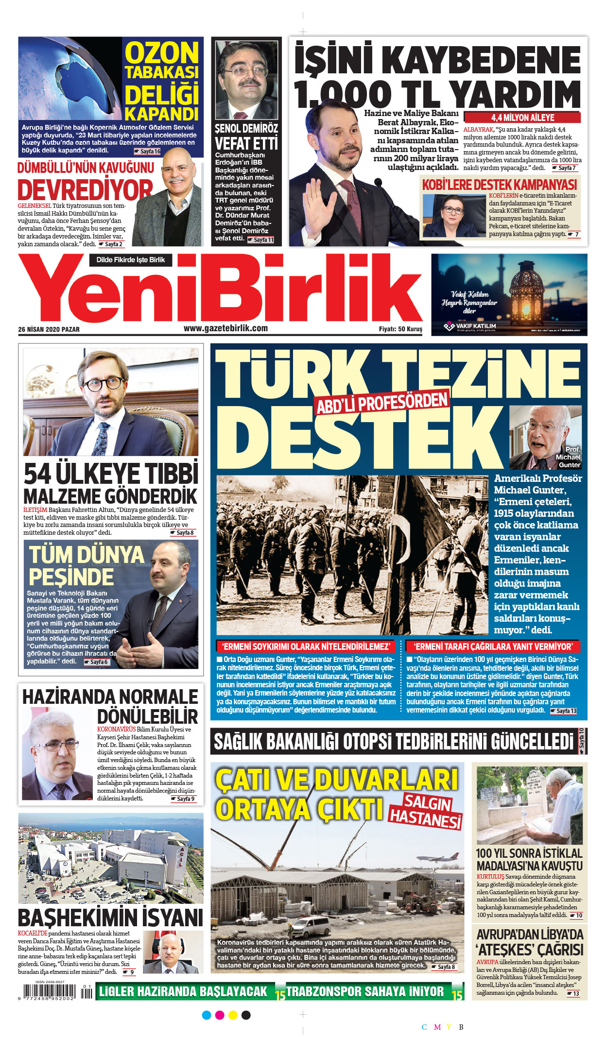 https://www.gazetebirlik.com/26 Nisan 2020