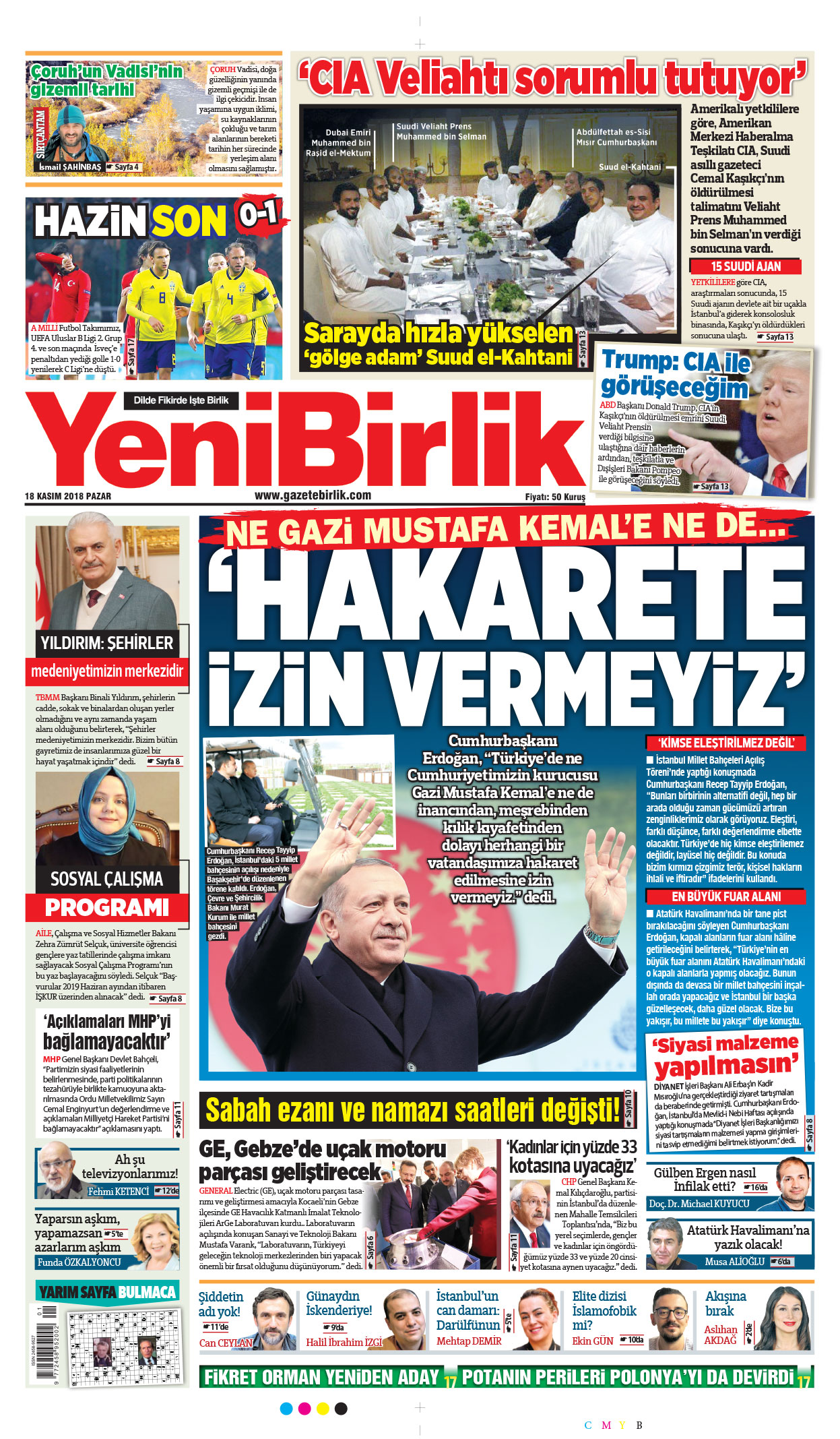 https://www.gazetebirlik.com/18 Kasım 2018