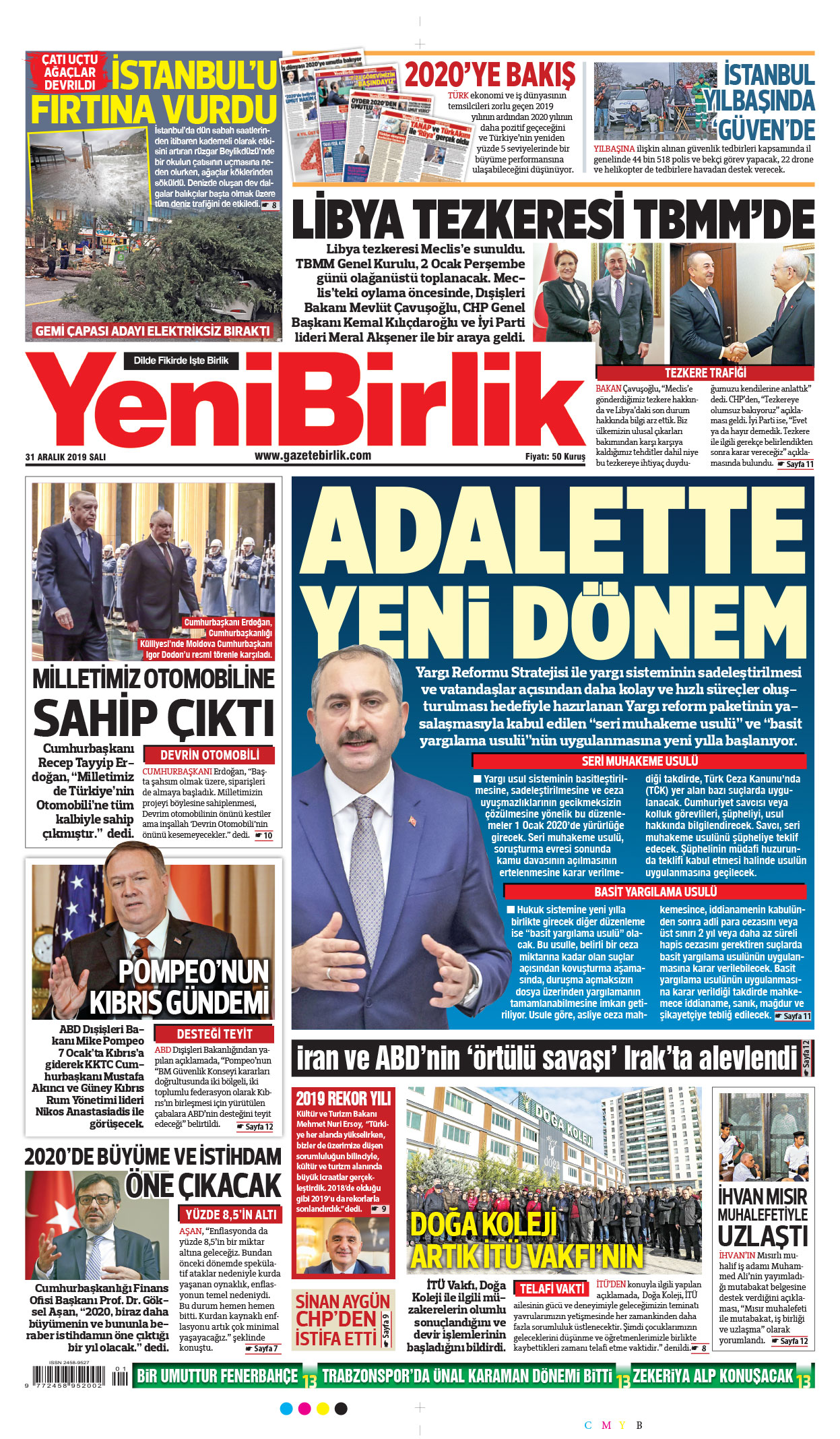 https://www.gazetebirlik.com/31 Aralık 2019