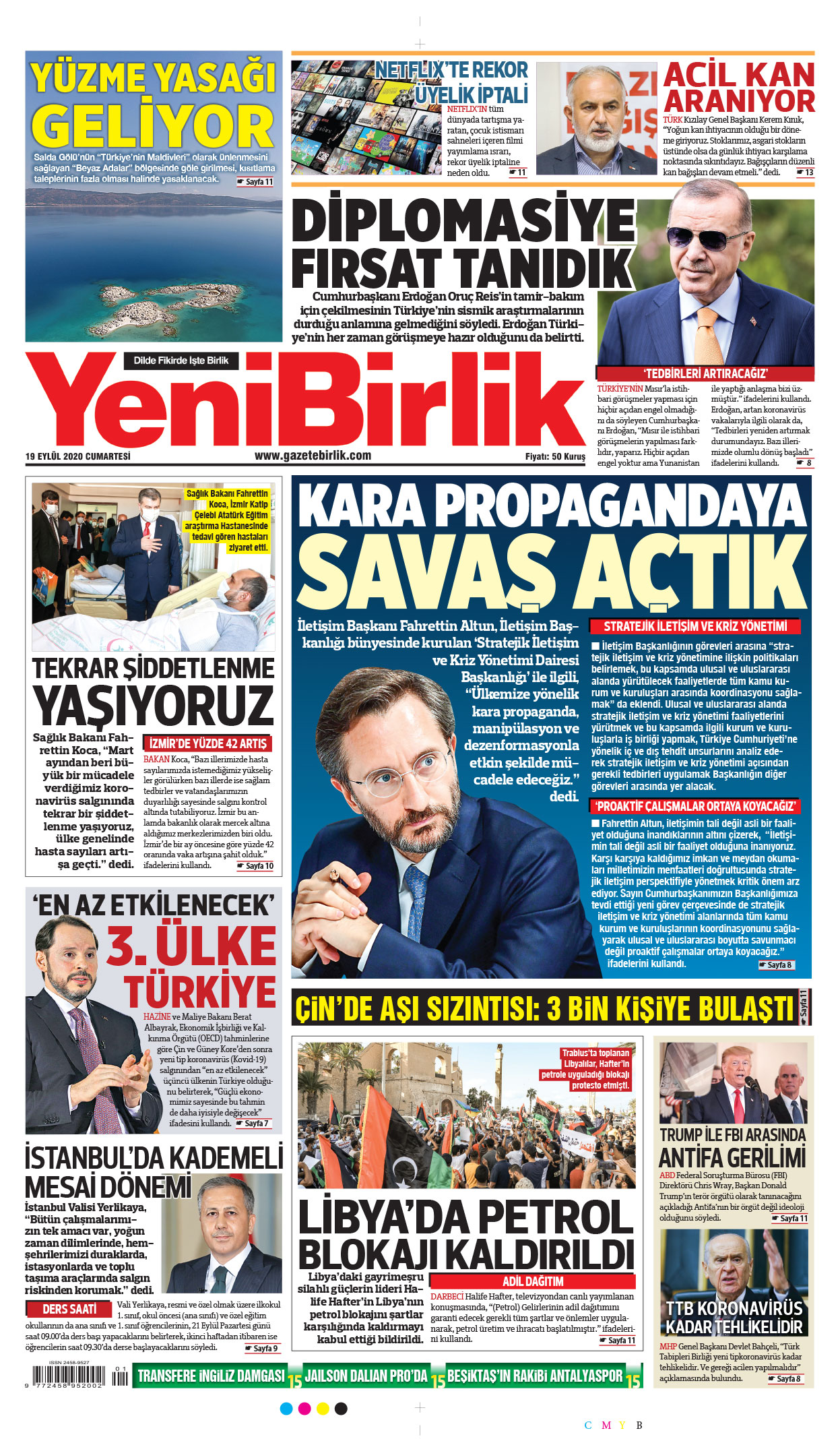 https://www.gazetebirlik.com/19 Eylül 2020