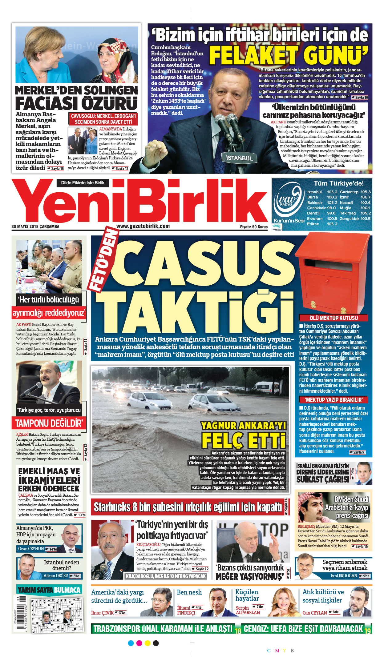 https://www.gazetebirlik.com/30 Mayıs 2018