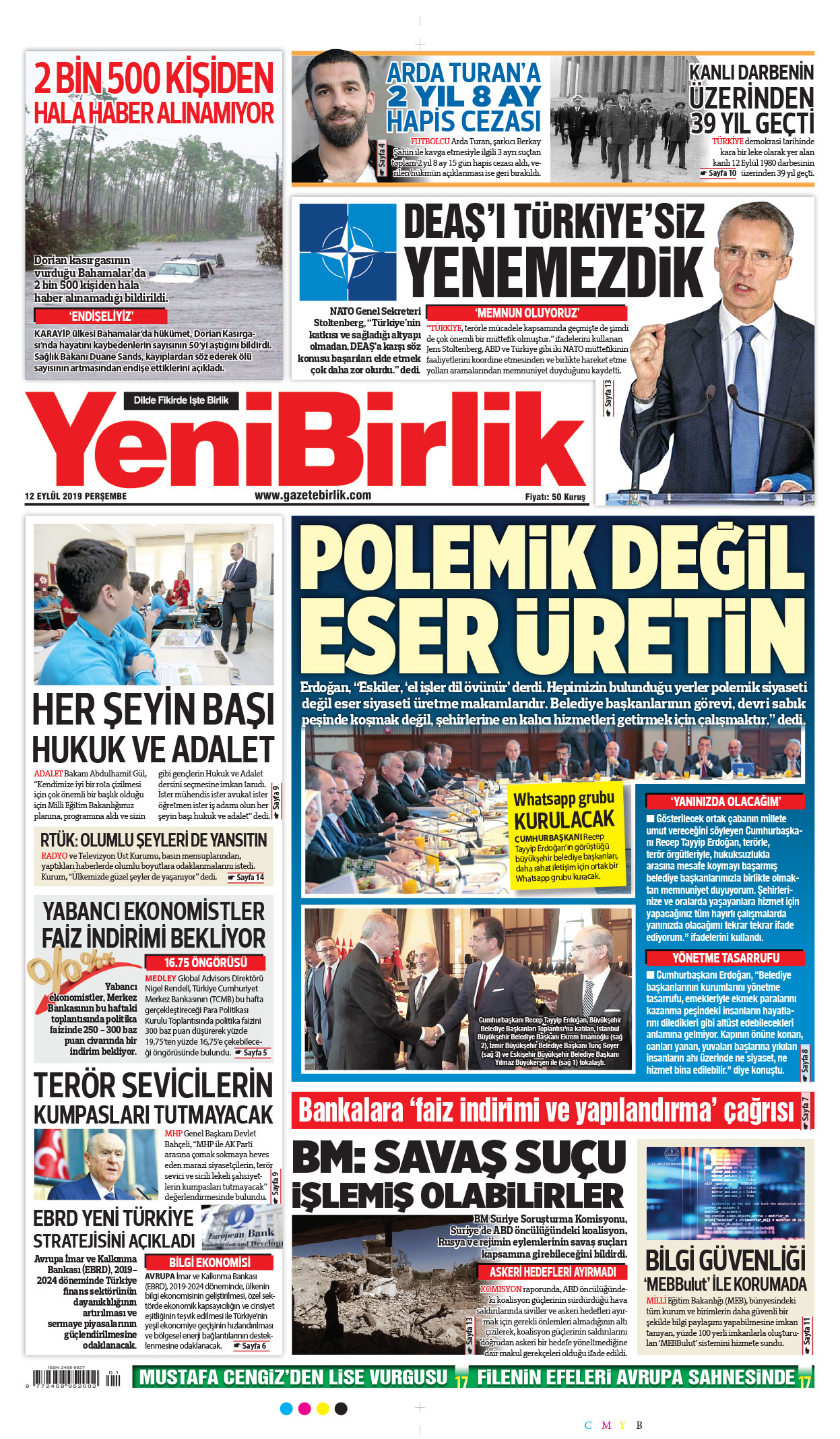 https://www.gazetebirlik.com/12 Eylül 2019