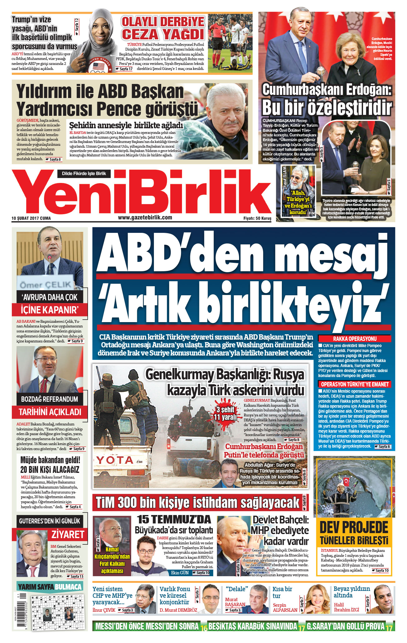 https://www.gazetebirlik.com/10 Şubat 2017