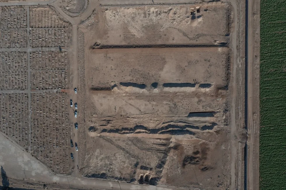 Şam'da toplu mezar olduğu iddia edilen alan görüntülendi 3