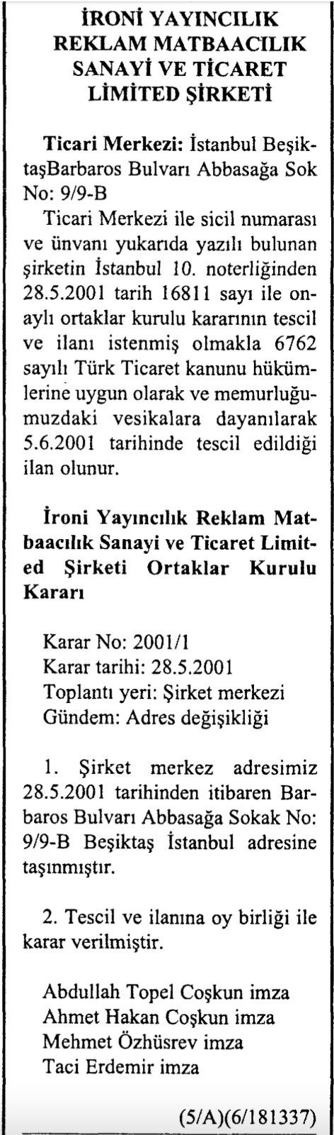 ironi yayıncılık
