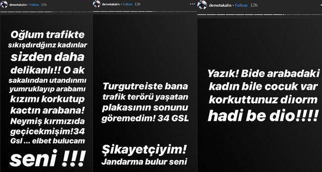 demet akalın trafik saldırı