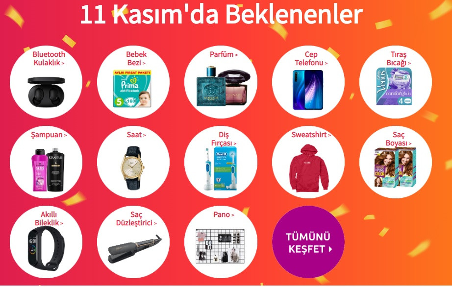 Trendyol 9-10-11 Kasım indirimleri