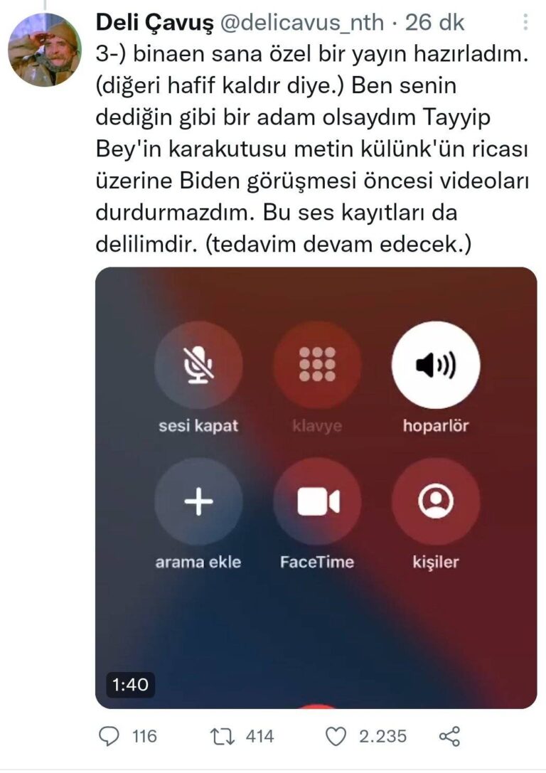 metin külünk telefon konuşması
