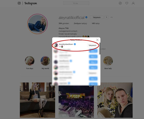 aleyna tilki instagram