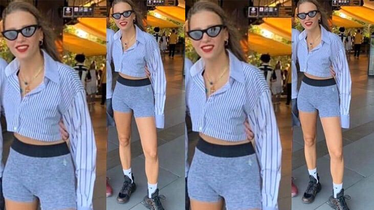 serenay sarıkaya taytlı fotoğrafı