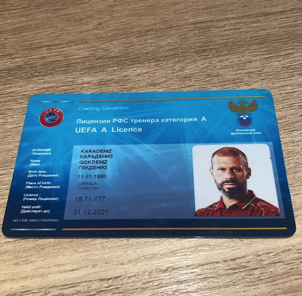 gökdeniz karadeniz antrenörlük lisansı