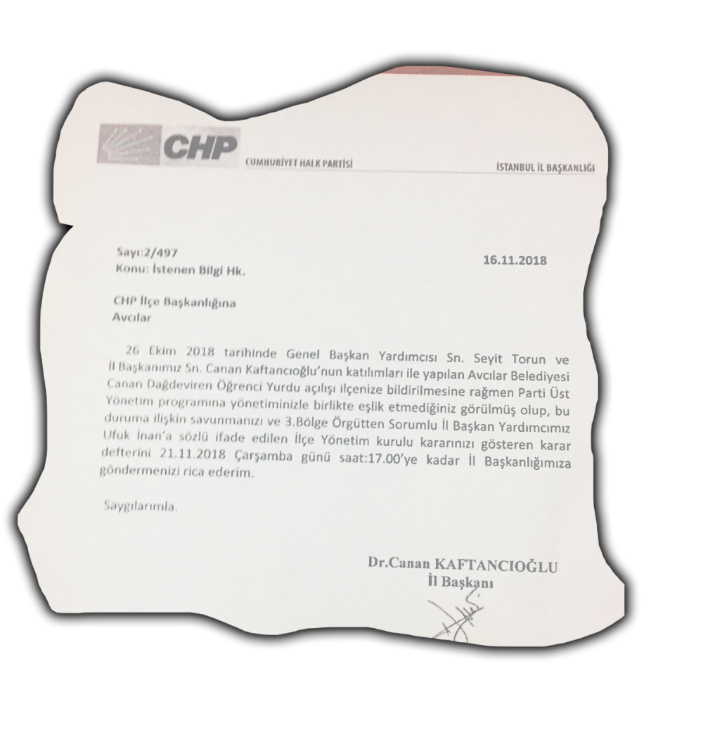 chp avcılar savunma