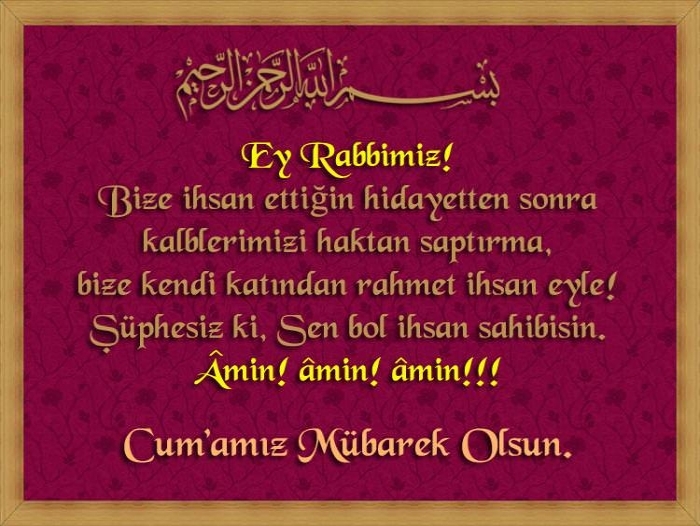 resimli cuma mesajı