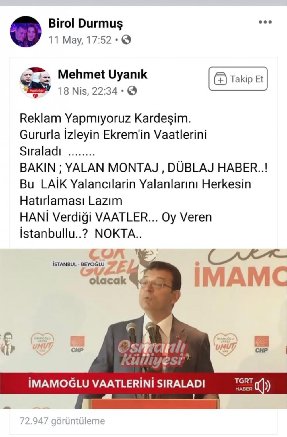 ekrem imamoğlu küfür