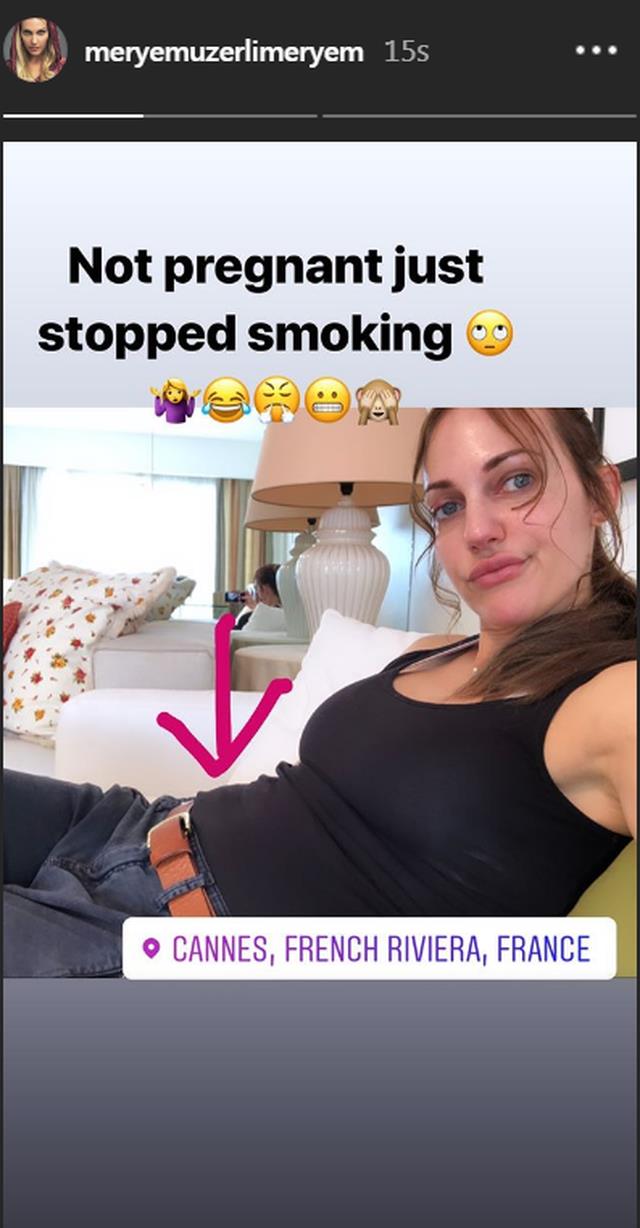 meryem uzerli hamile mi