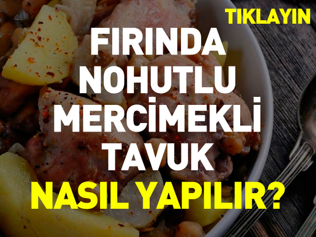 fırında nohutlu mercimekli tavuk gelinim mutfakta