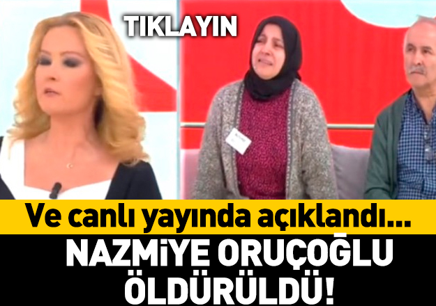 nazmiye oruçoğlu öldürüldü