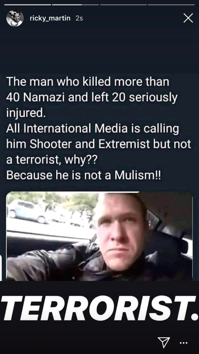 ricky martin instagram yeni zelanda mesajı