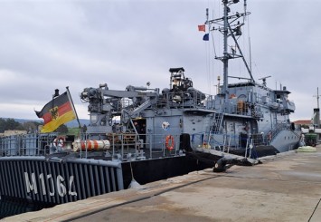 FGS GROMITZ mayın avlama gemisi,  Çanakkale'ye liman ziyareti gerçekleştirdi