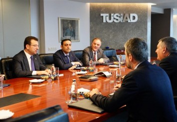 İmamoğlu TÜSİAD Başkanı Turan ve dernek yönetimini ziyaret etti