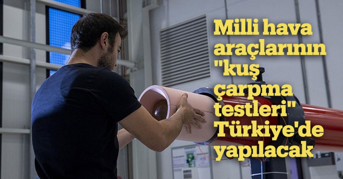 Milli hava araçlarının "kuş çarpma testleri" Türkiye'de yapılacak