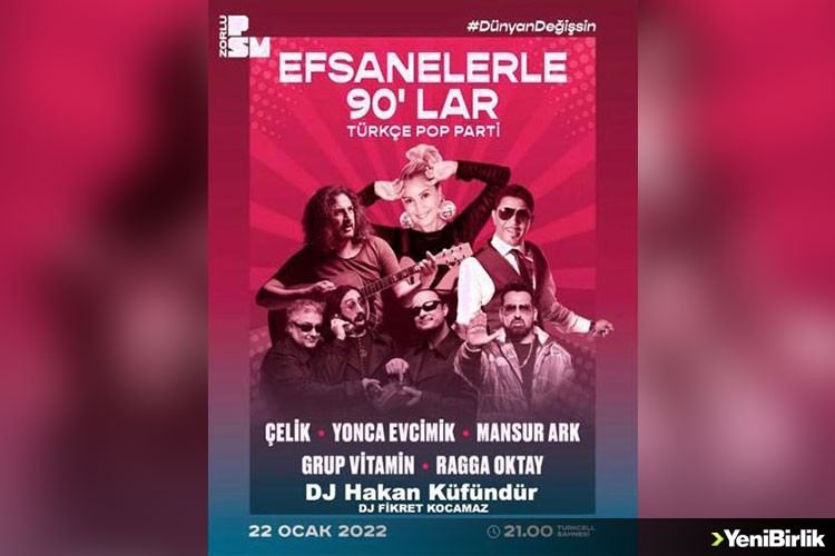 Efsanelerle 90'lar Türkçe Pop Parti