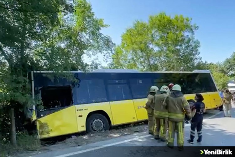 Sarıyer'de İETT otobüsünün karıştığı kazada 6 kişi yaralandı