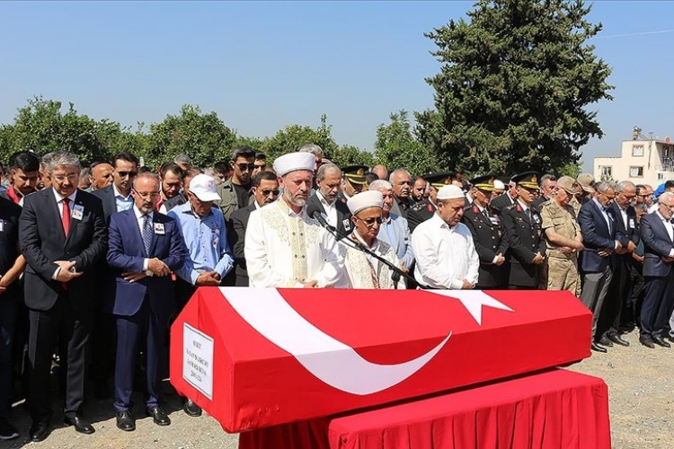Şehit Jandarma Astsubay Hasan Bozkurt'un cenazesi Hatay'da defnedildi