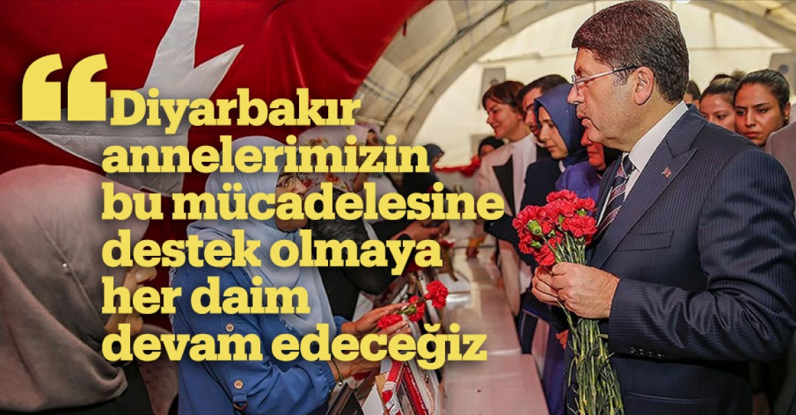 " Diyarbakır annelerimizin bu mücadelesine destek olmaya her daim devam edeceğiz"