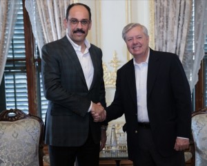 Cumhurbaşkanlığı Sözcüsü Kalın, ABD'li Senatör Graham ile görüştü