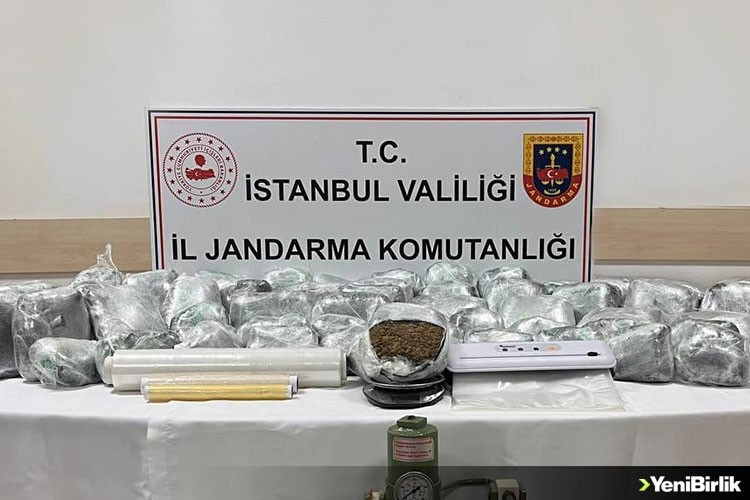 İstanbul'da jandarma ekiplerinden uyuşturucu operasyonu