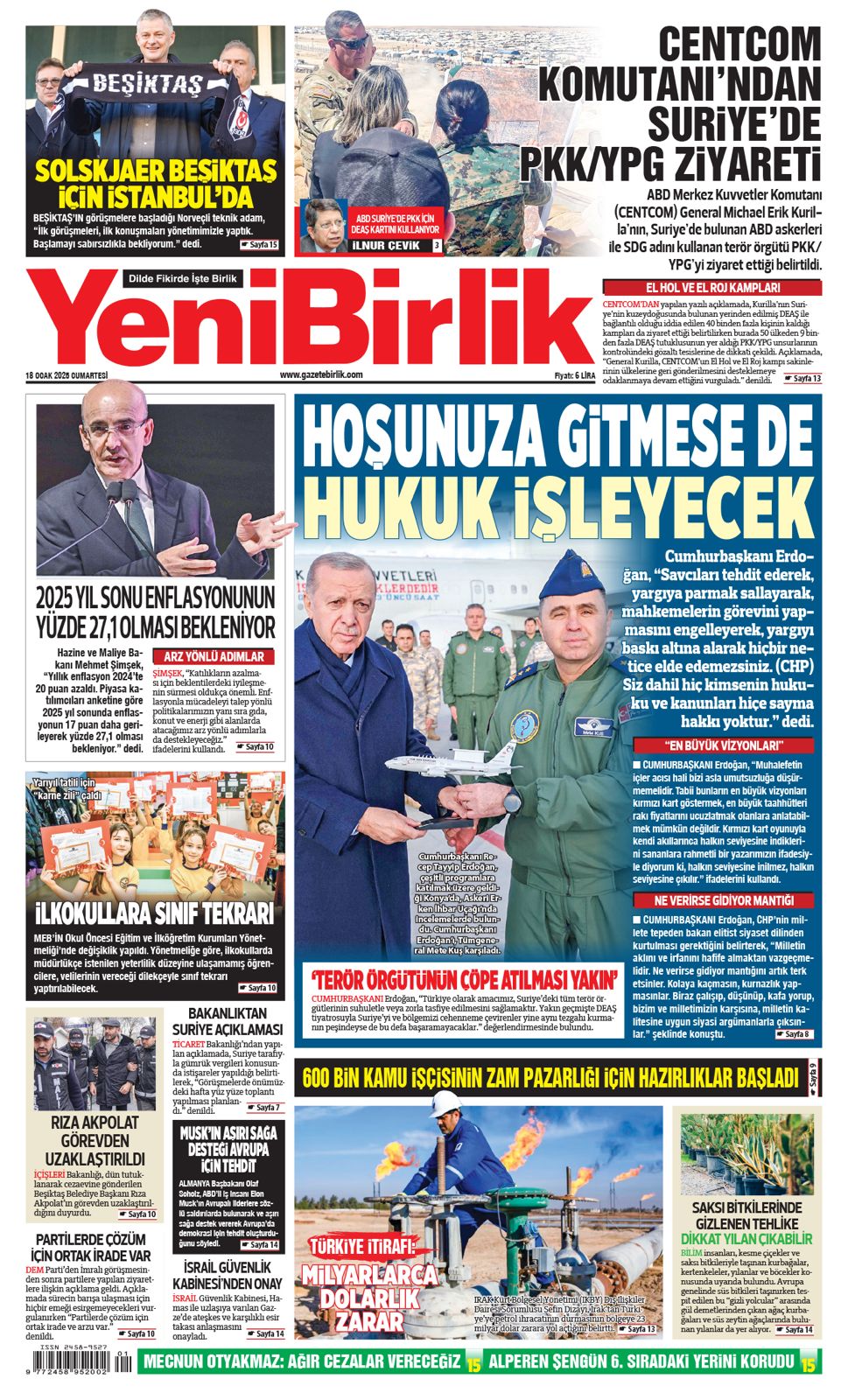 https://www.gazetebirlik.com/Yeni Birlik Gazetesi | 18 Ocak 2025