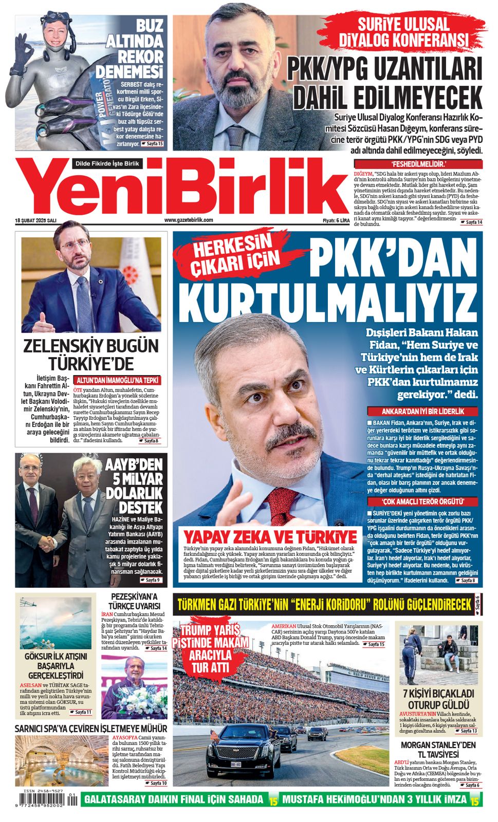 https://www.gazetebirlik.com/Yeni Birlik Gazetesi | 18 Şubat 2025