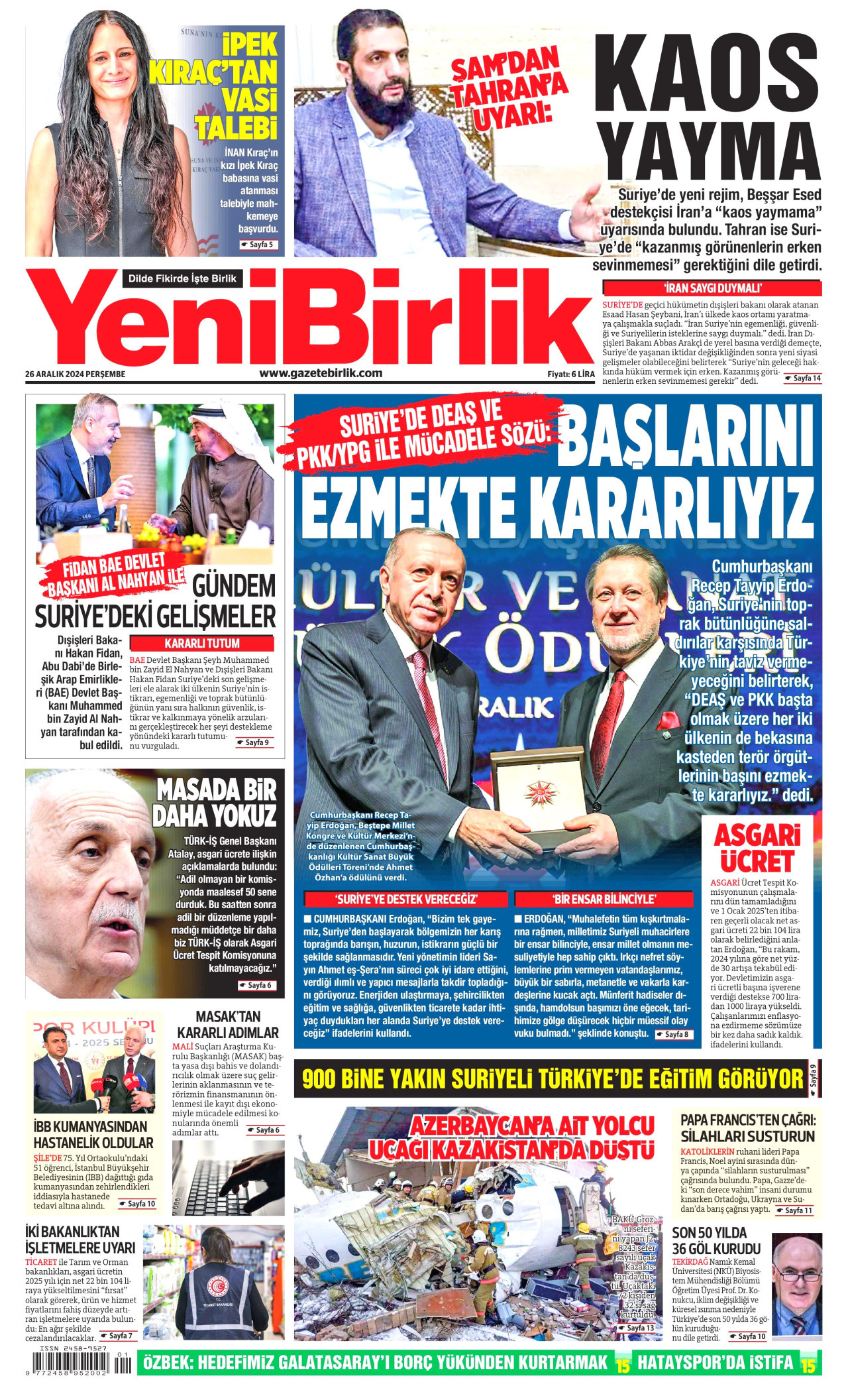 https://www.gazetebirlik.com/26 Aralık 2024