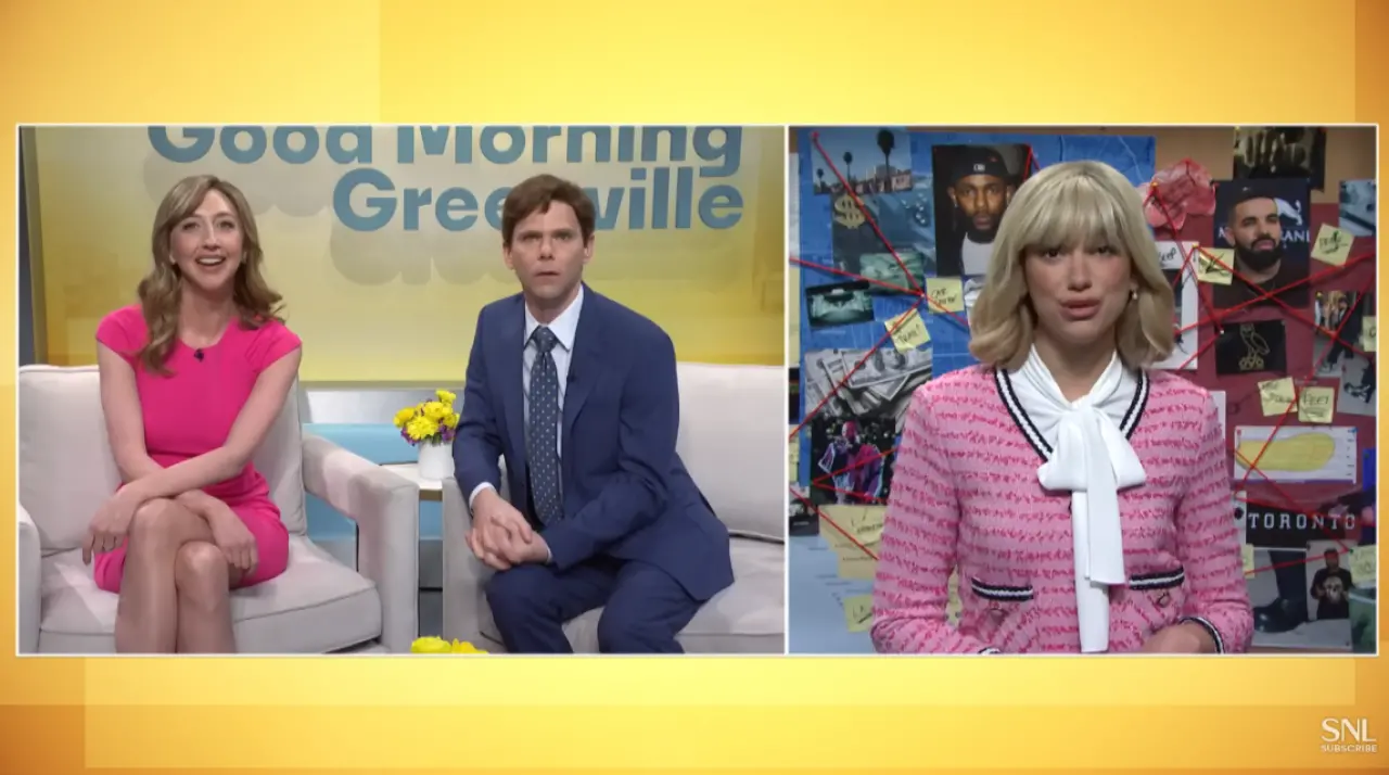 Ünlü Şarkıcı Dua Lipa, SNL Performansıyla Gündem Oldu! Oyunculuk Yeteneğiyle de Göz Kamaştırdı 2