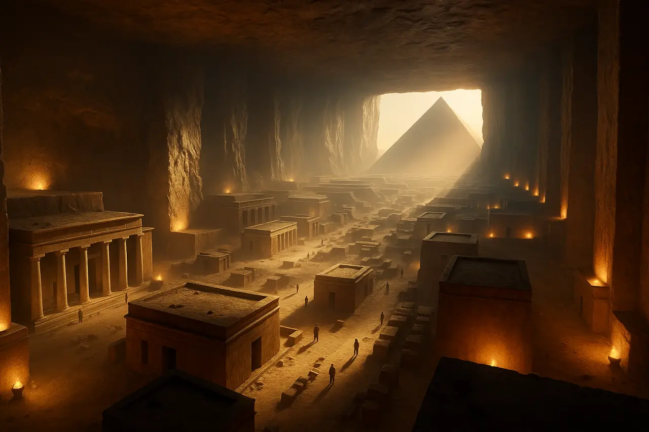 Piramitlerin Altında Gizli Bir Kapı Bulundu! Peki Nereye Açılıyor? 1