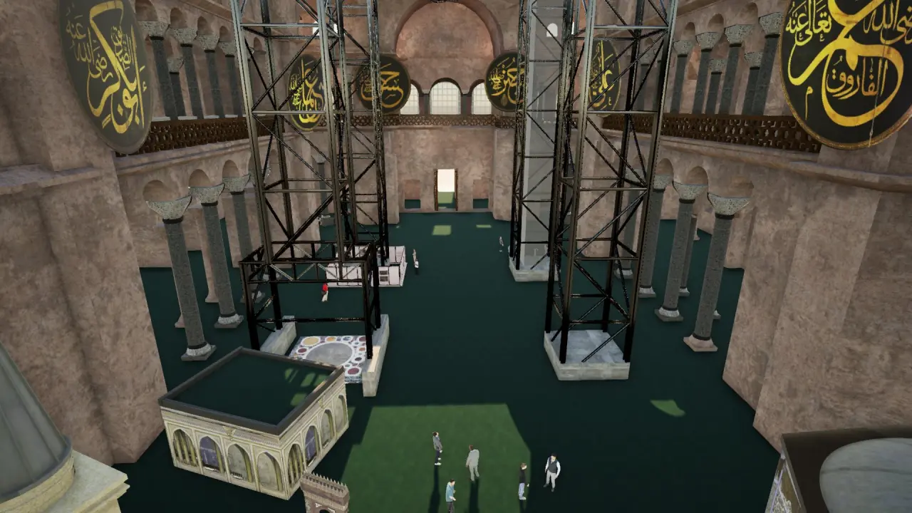 Ayasofya’da geleceğe miras için tarihi adım! Kubbe tüm detaylarıyla yenileniyor 8