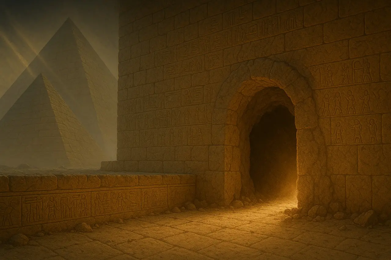 Piramitlerin Altında Gizli Bir Kapı Bulundu! Peki Nereye Açılıyor? 5
