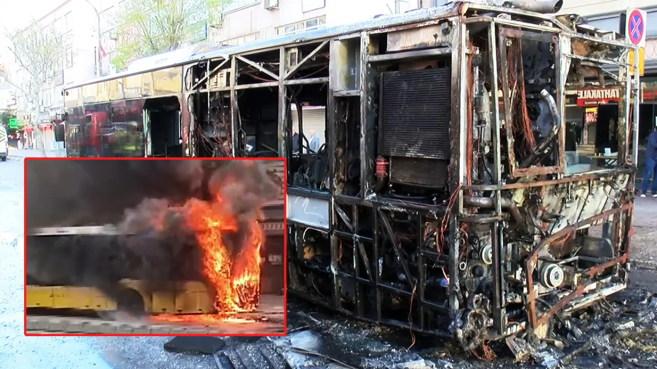 Faciaya ramak kala! Dolu otobüste alevler arasında kurtuluş mücadelesi 4