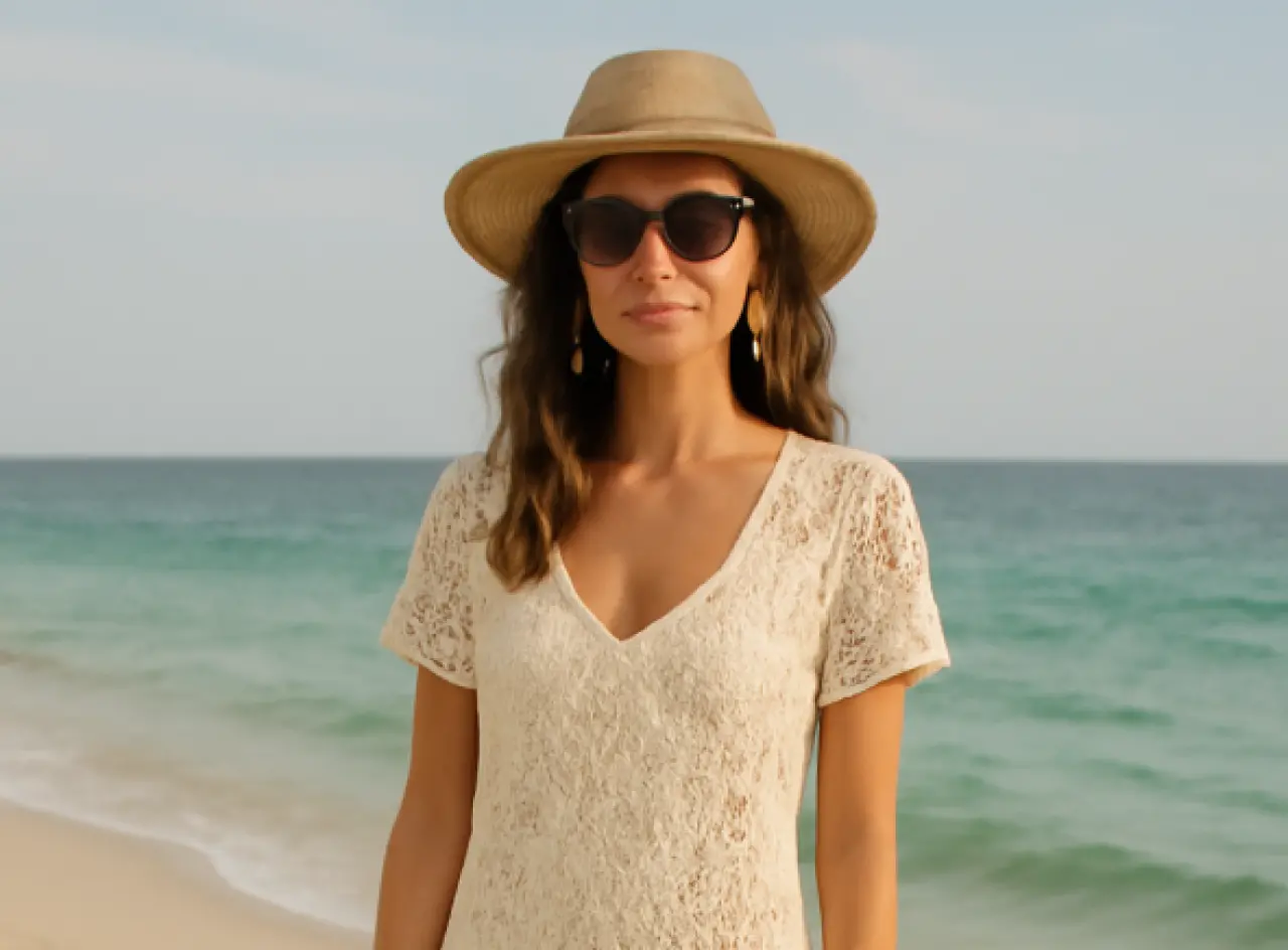 2025’in en şık plaj elbiseleri: Dantel ve şeffaf detaylar 3