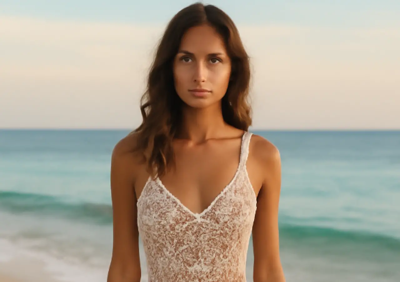 2025’in en şık plaj elbiseleri: Dantel ve şeffaf detaylar 1