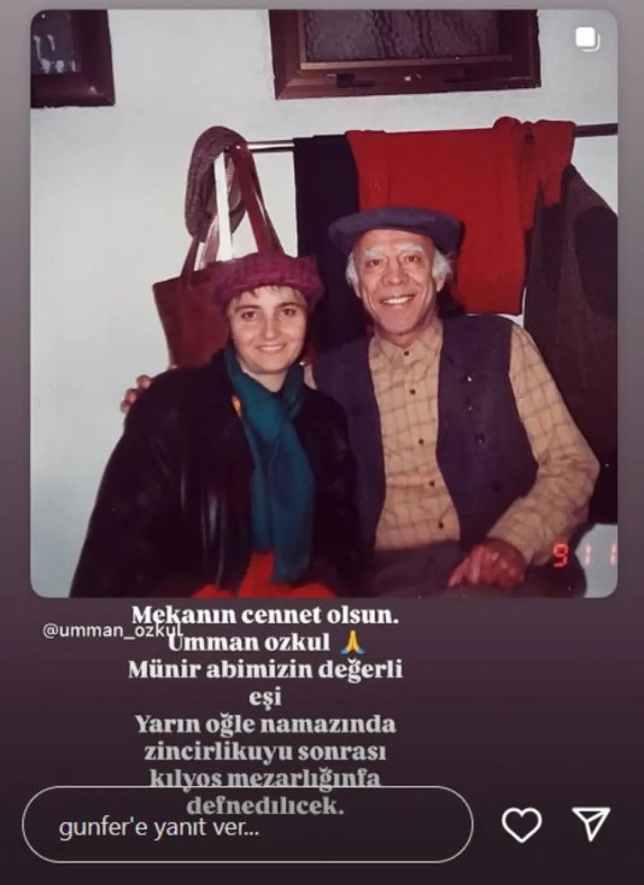 Münir Özkul’un 40 yıllık eşi Umman Özkul hayata veda etti 3