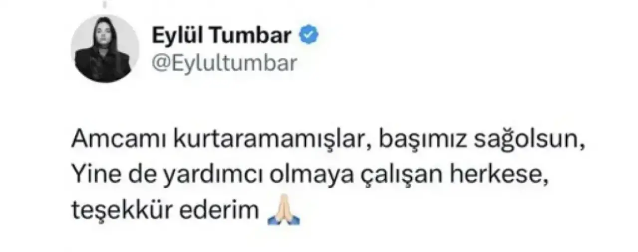 Mine Tugay, Eylül Tumbar’ın acısına ortak oldu! 2