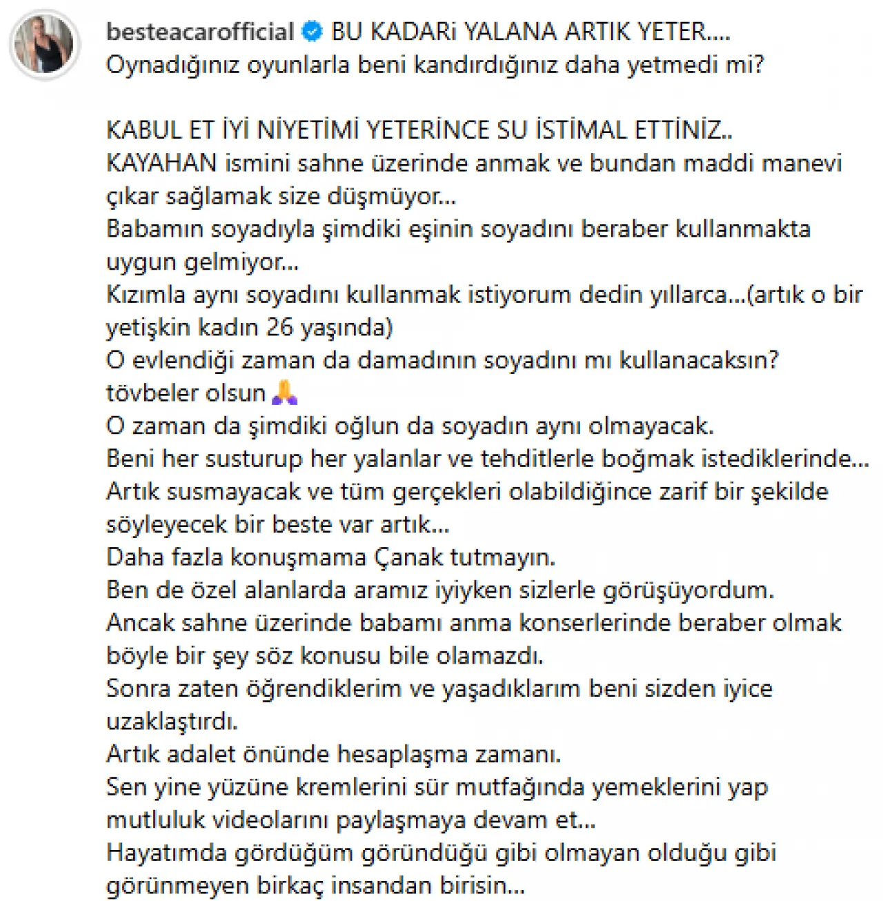 Beste Açar’dan olay yaratan sözler: “Anılarımız böyle paylaşılamaz” 2
