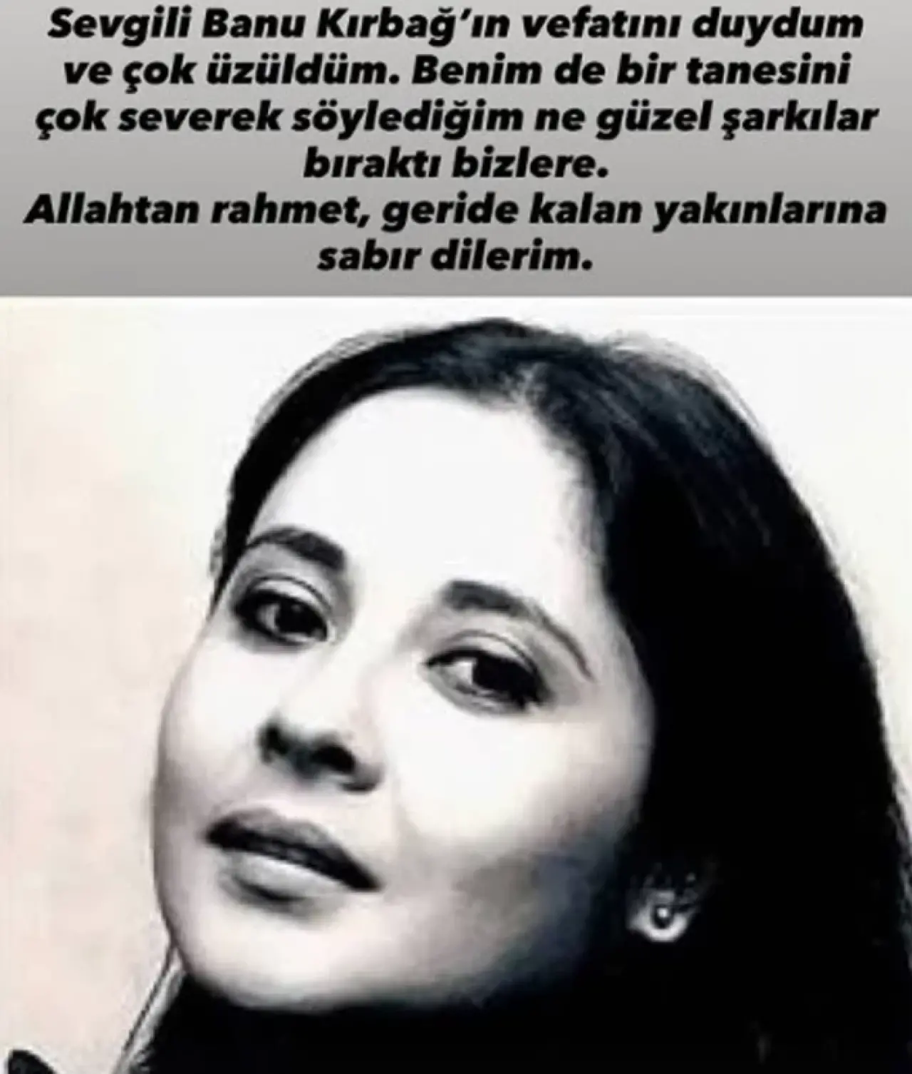 Türk Halk Müziği’nin ustası Banu Kırbağ 74 yaşında hayatını kaybetti! 2