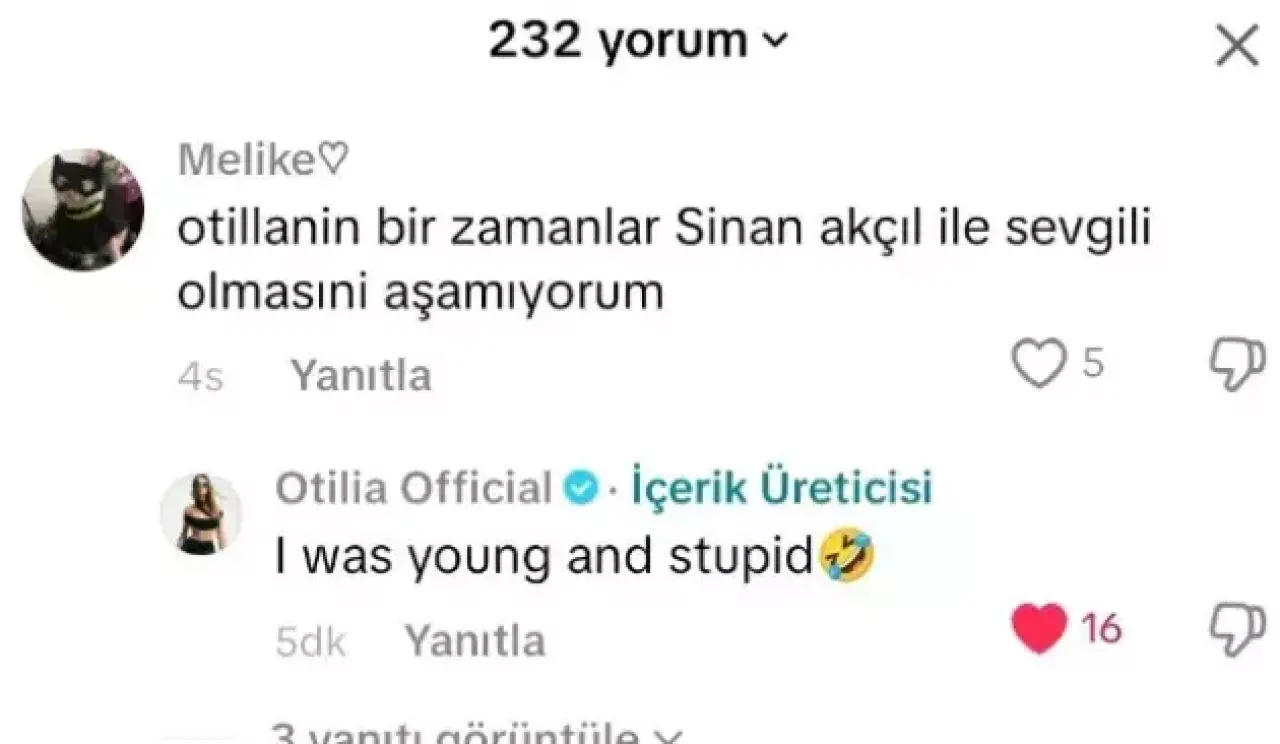 Otilia’dan Sinan Akçıl hakkında olay itirafı: “Genç ve aptaldım” 3
