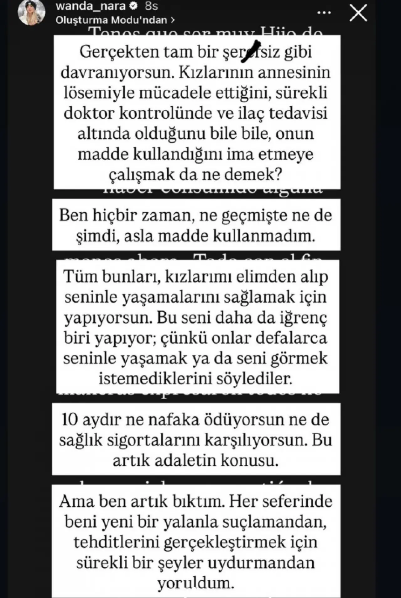 Wanda Nara'da Icardi'ye: “Artık bıktım, tehditlerinden yoruldum!” 2